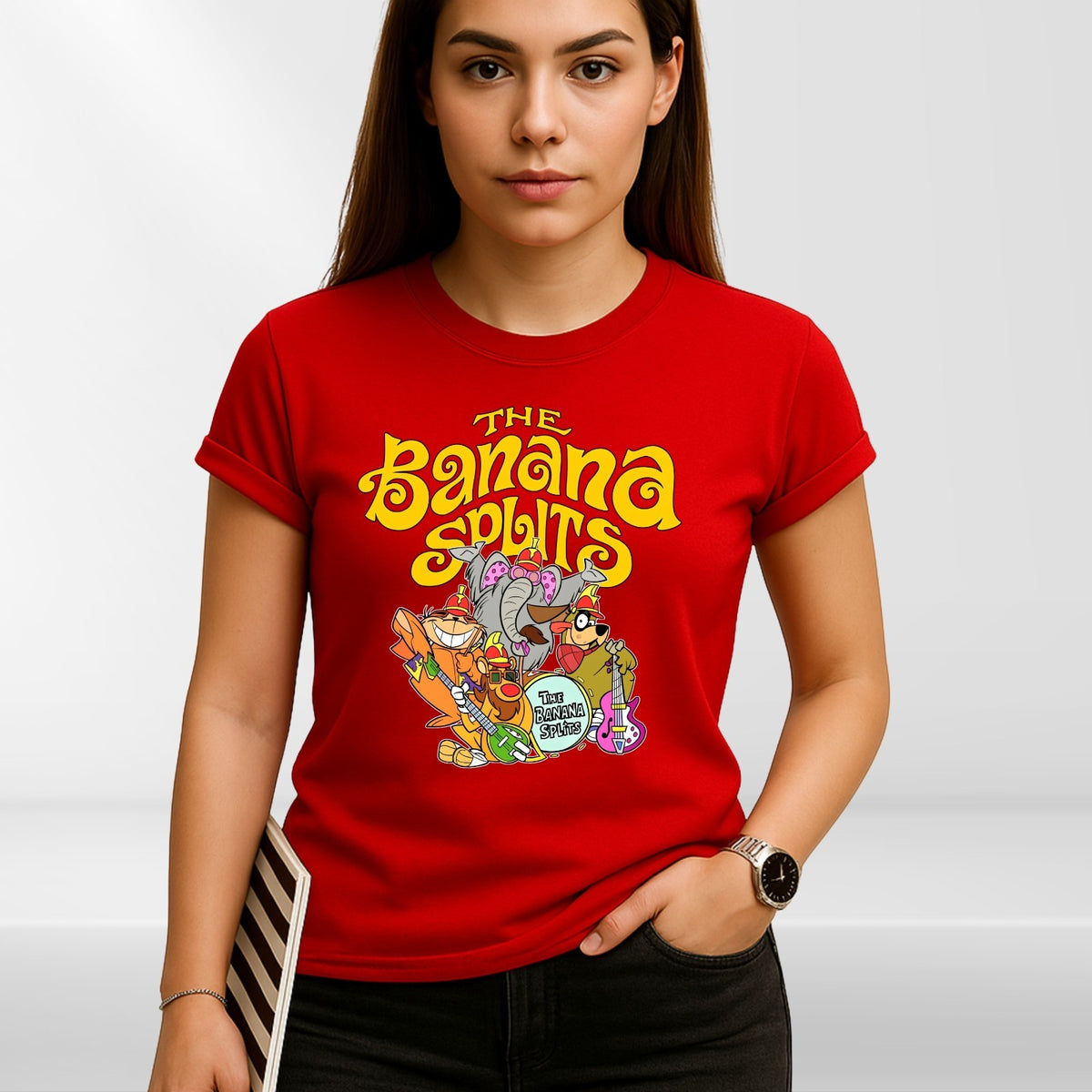 The Banana Splits Funny Cartoon Meme Animals Lover Gifts Vintage Unisex T-Shirt