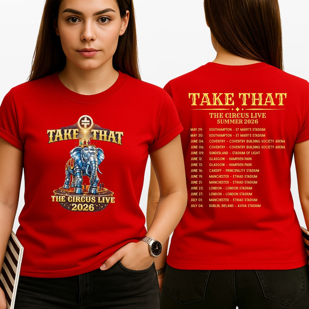 Take That The Circus Live Tour Inspired T Shirt Music Graphic Unisex Adults Kids