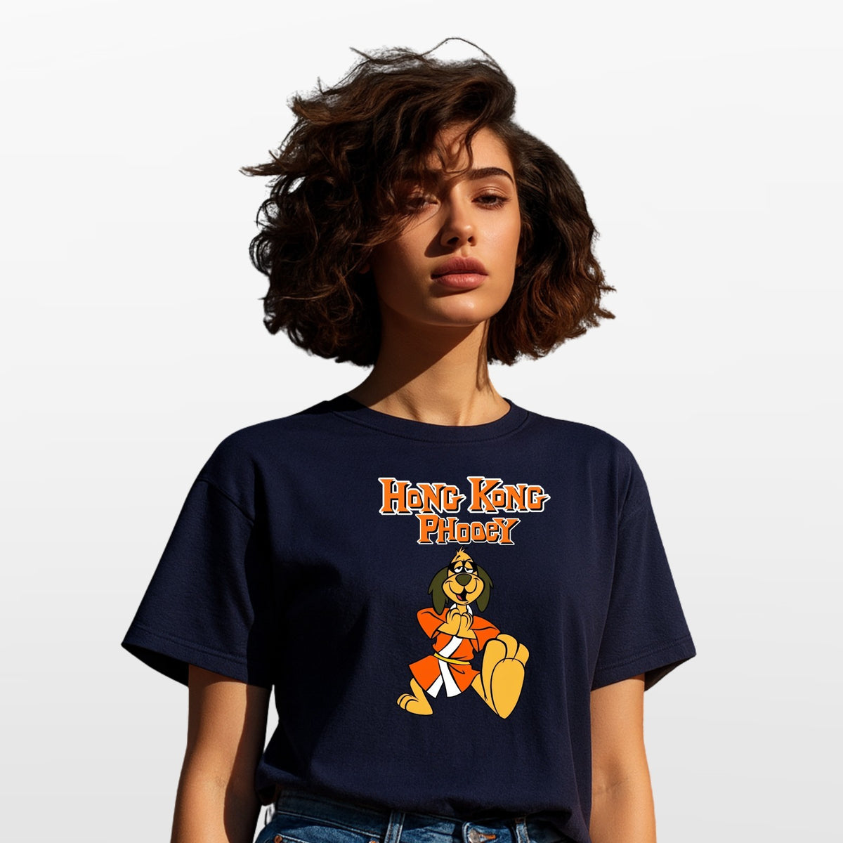 Hong Kong Phooey Inspired Vintage Cartoon T Shirt Retro Fan Tee Top UK