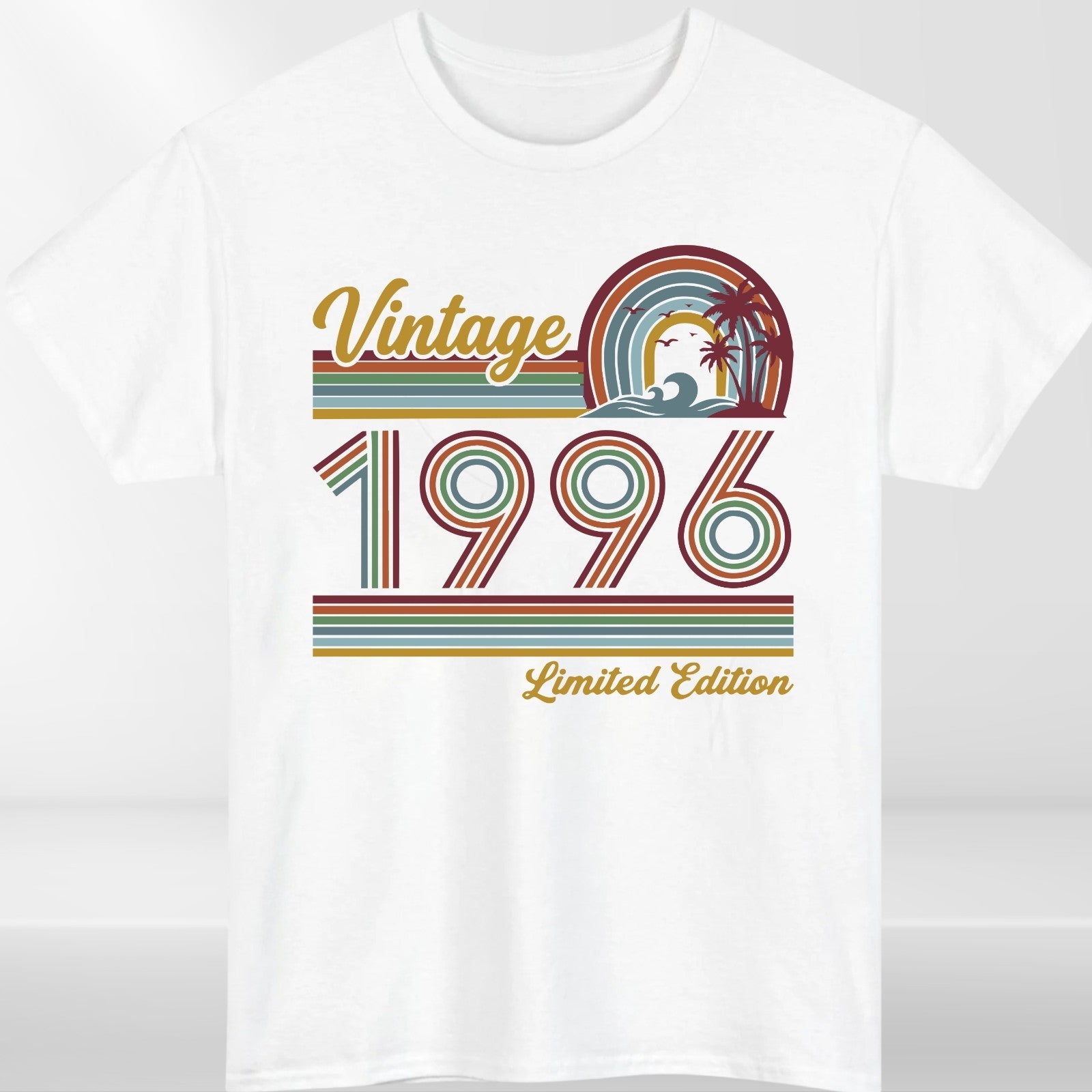 Vintage 1996 Limited Edition T Shirt 30th Birthday Retro Graphic Gift Tee UK