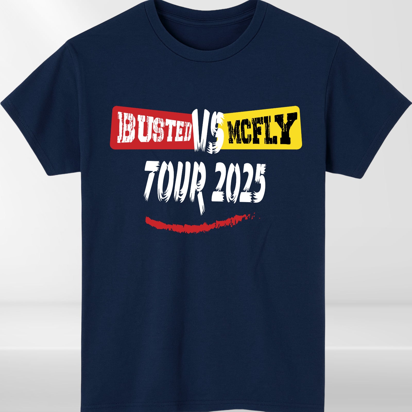Team McFLY 2025 Pop Rock T-Shirt, Busted vs McFly Party Shirt, Music Lover's Tee