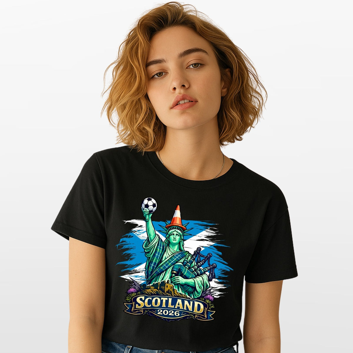 Scotland Football World cup Liberty Cone T shirt 2026 Unisex Kids Gift Tee