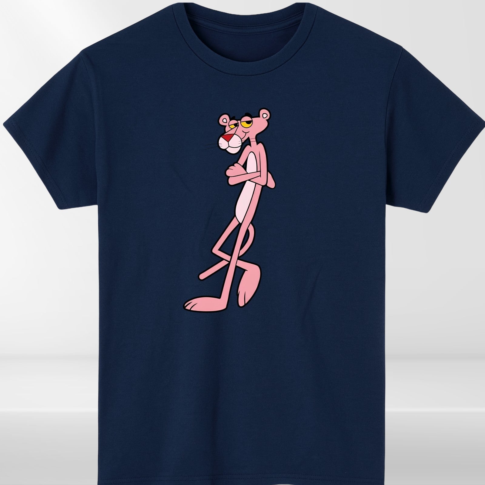 Pink Panther Retro Cartoon T-Shirt Vintage Funny Graphic Unisex Tee Classic Gift