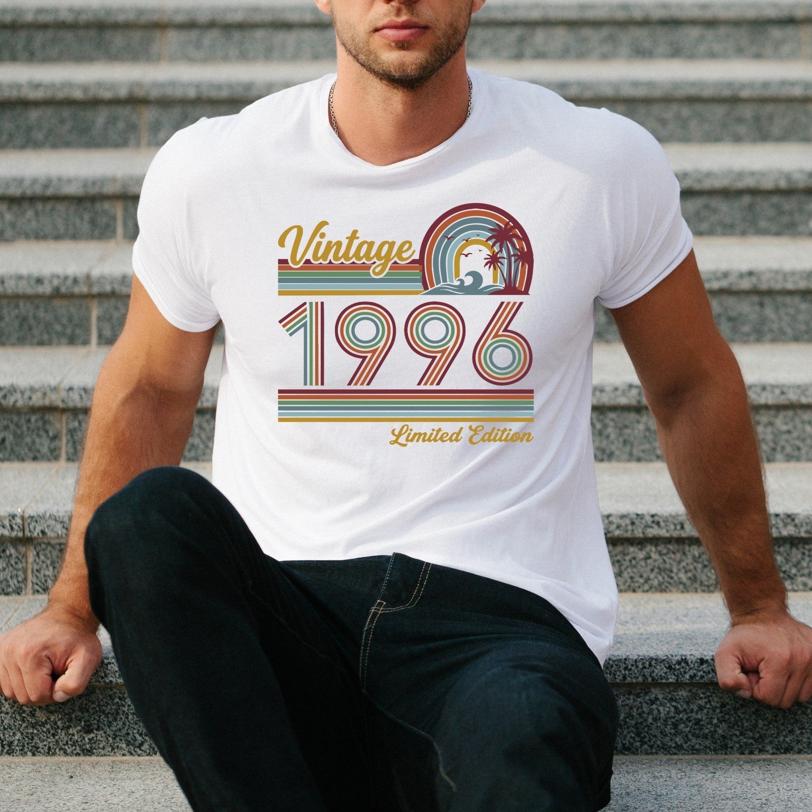 Vintage 1996 Limited Edition T Shirt 30th Birthday Retro Graphic Gift Tee UK
