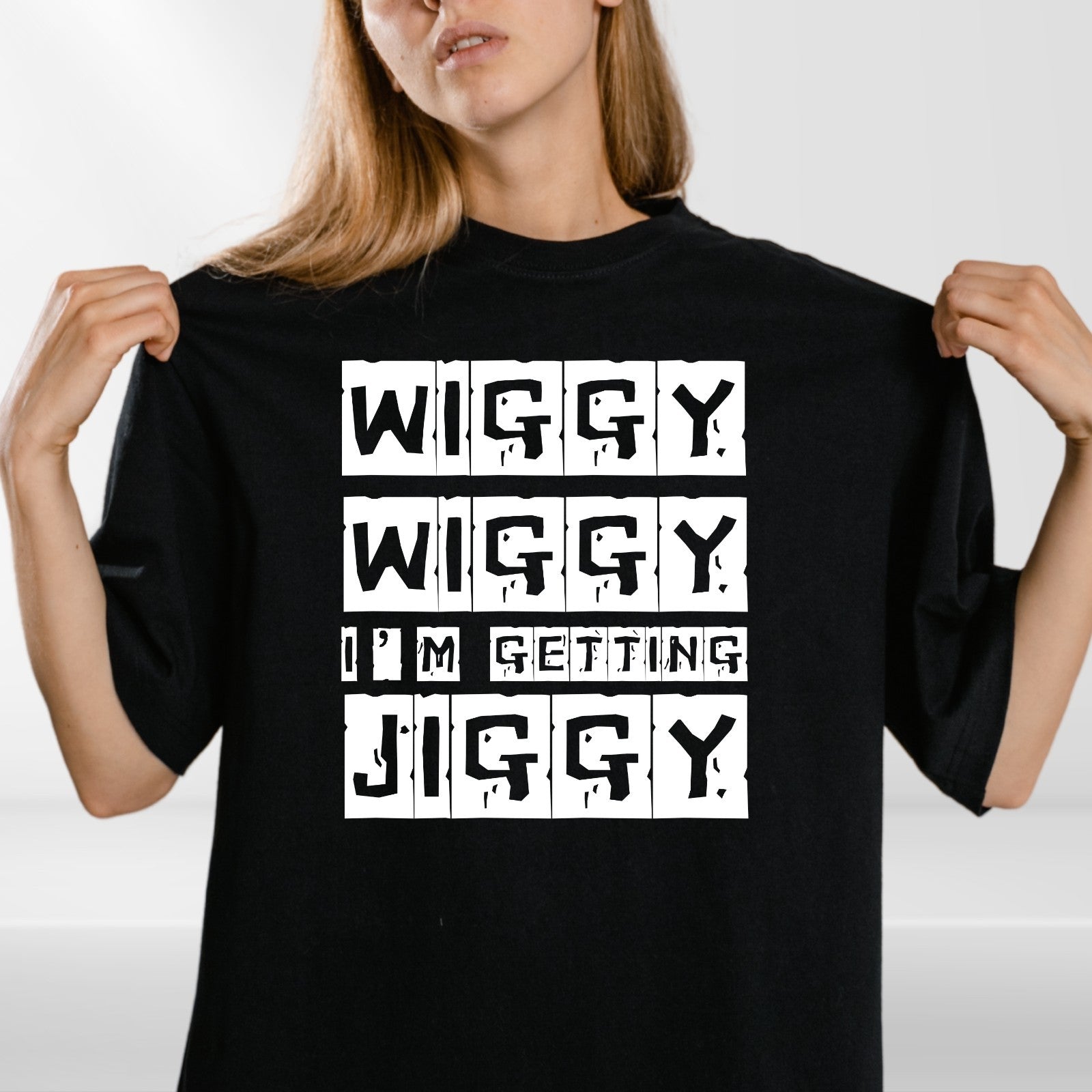 Wiggy Wiggy I’m Getting Jiggy T Shirt | Funny Hip Hop Tee | Streetwear Gift 3Y–4