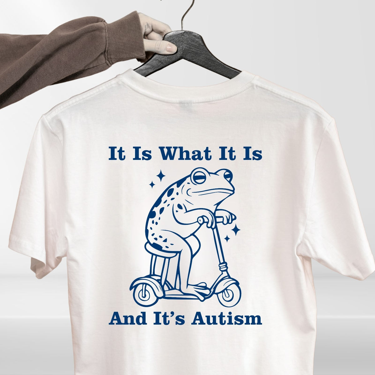 It Is What It Is Autism Awareness Frog Retro Funny Graphic T Shirt Tee UK