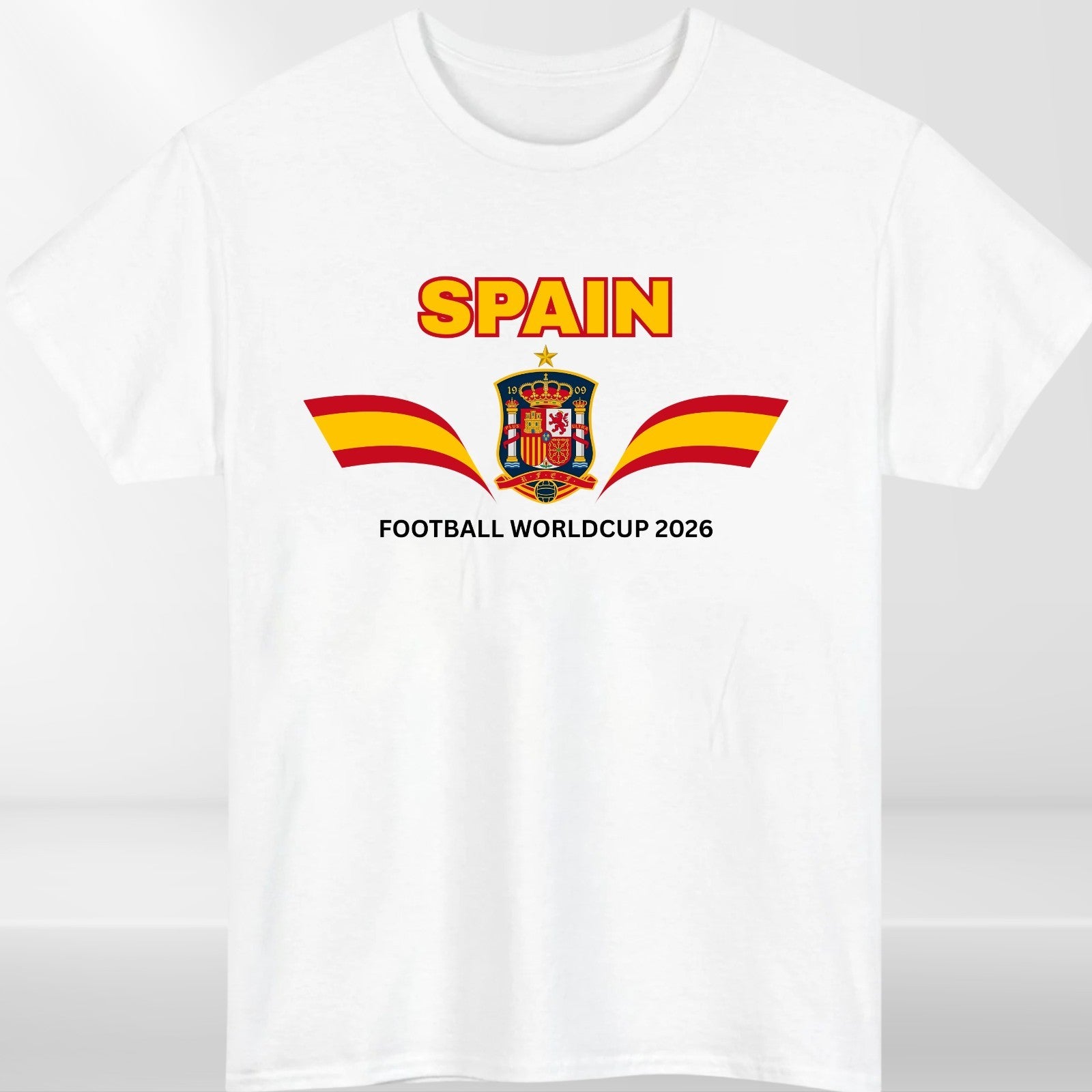 Spain Football Fan T-Shirt 2026 Supporters Flag Unisex Tee Adult World Cup Gift