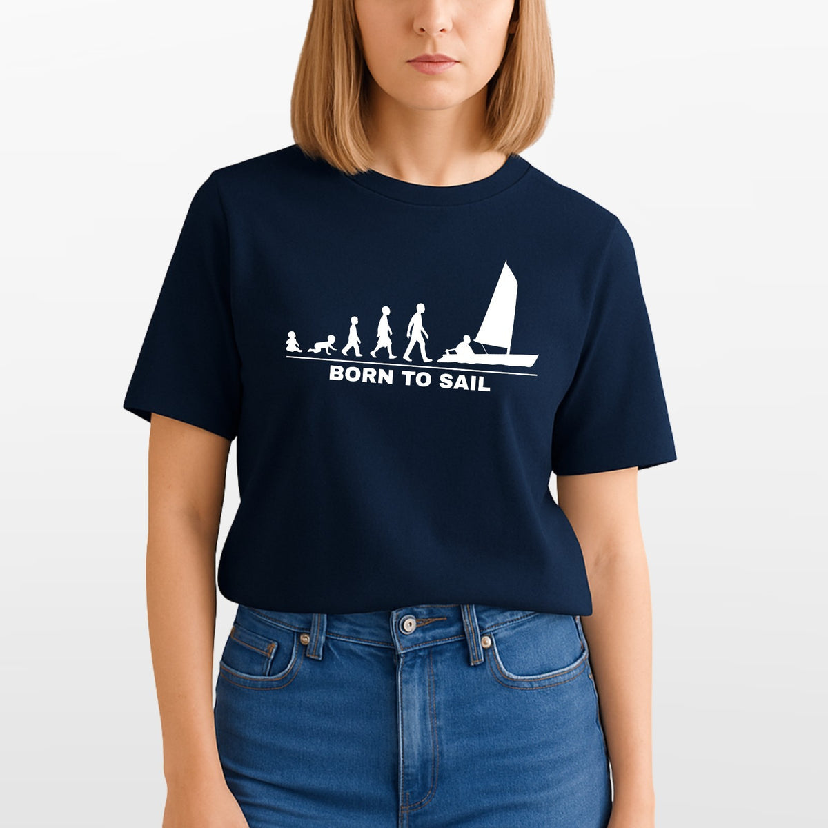 Born To Sail Baby T Shirt Babygrow Sailing Boat Funny Baby Gift Outfit UK