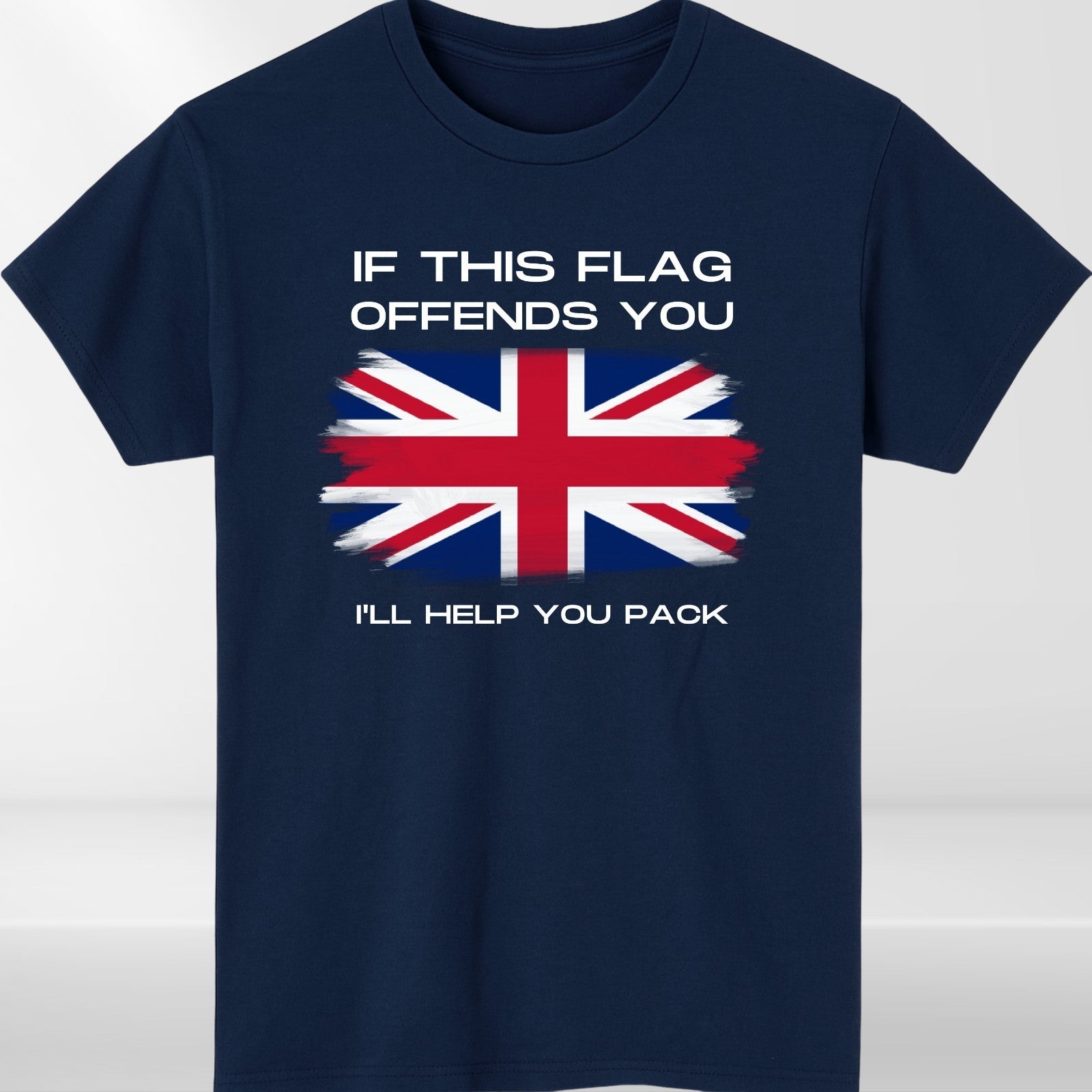 UK Flag Funny Patriotic Graphic Union T-Shirt product view 4
