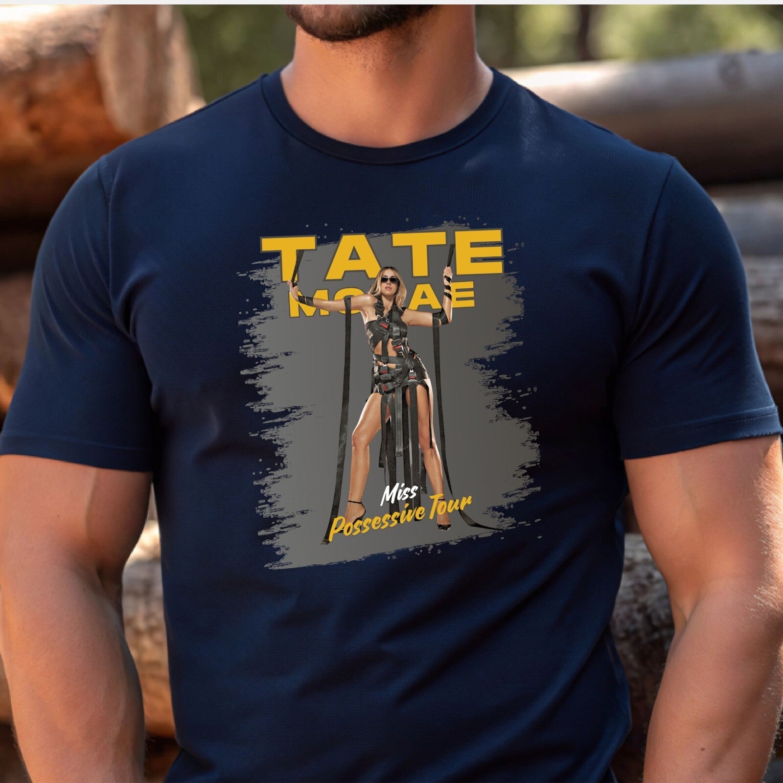 Tate McRae front & back tour concert T-Shirt product view 4