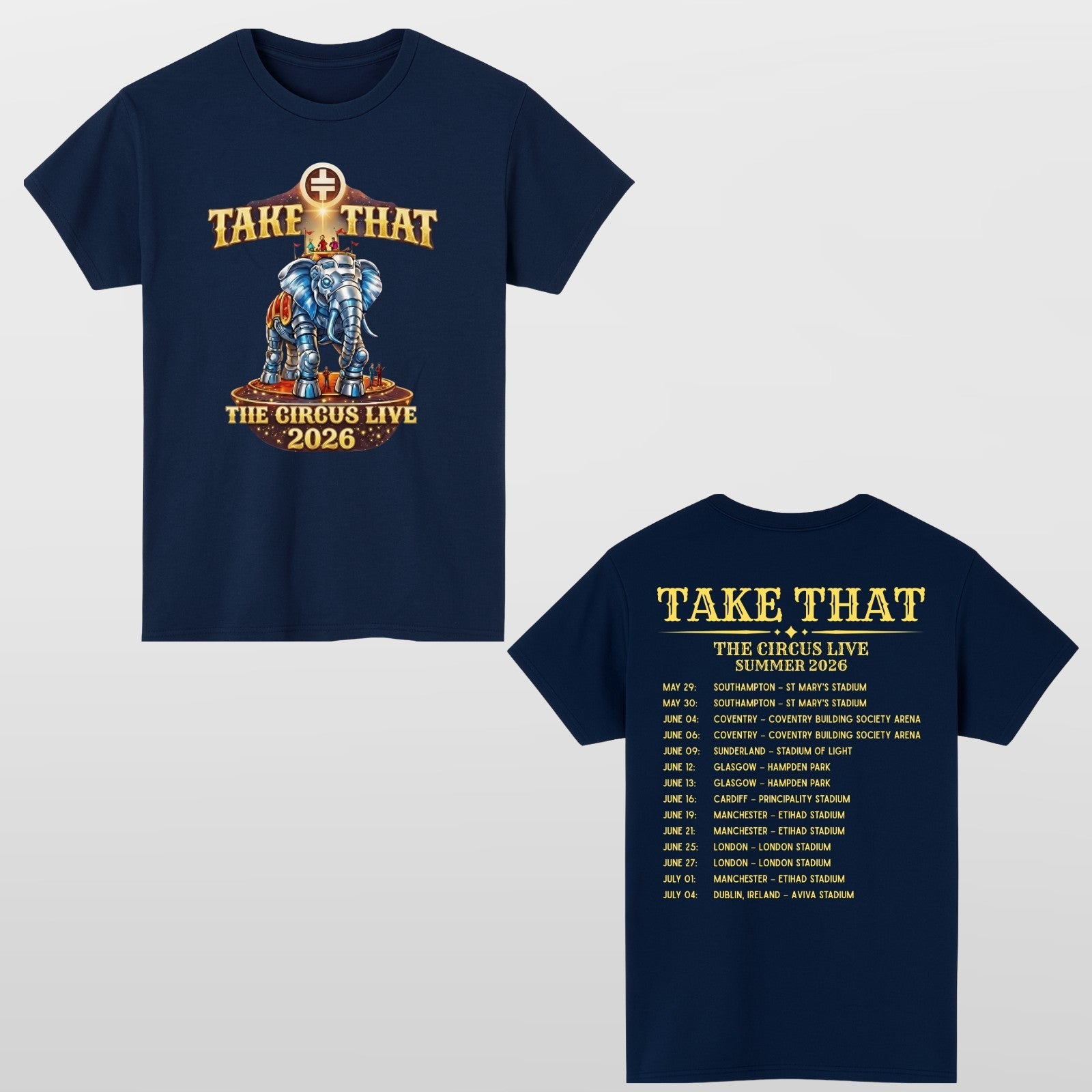 Take That The Circus Live Tour Inspired T Shirt Music Graphic Unisex Adults Kids