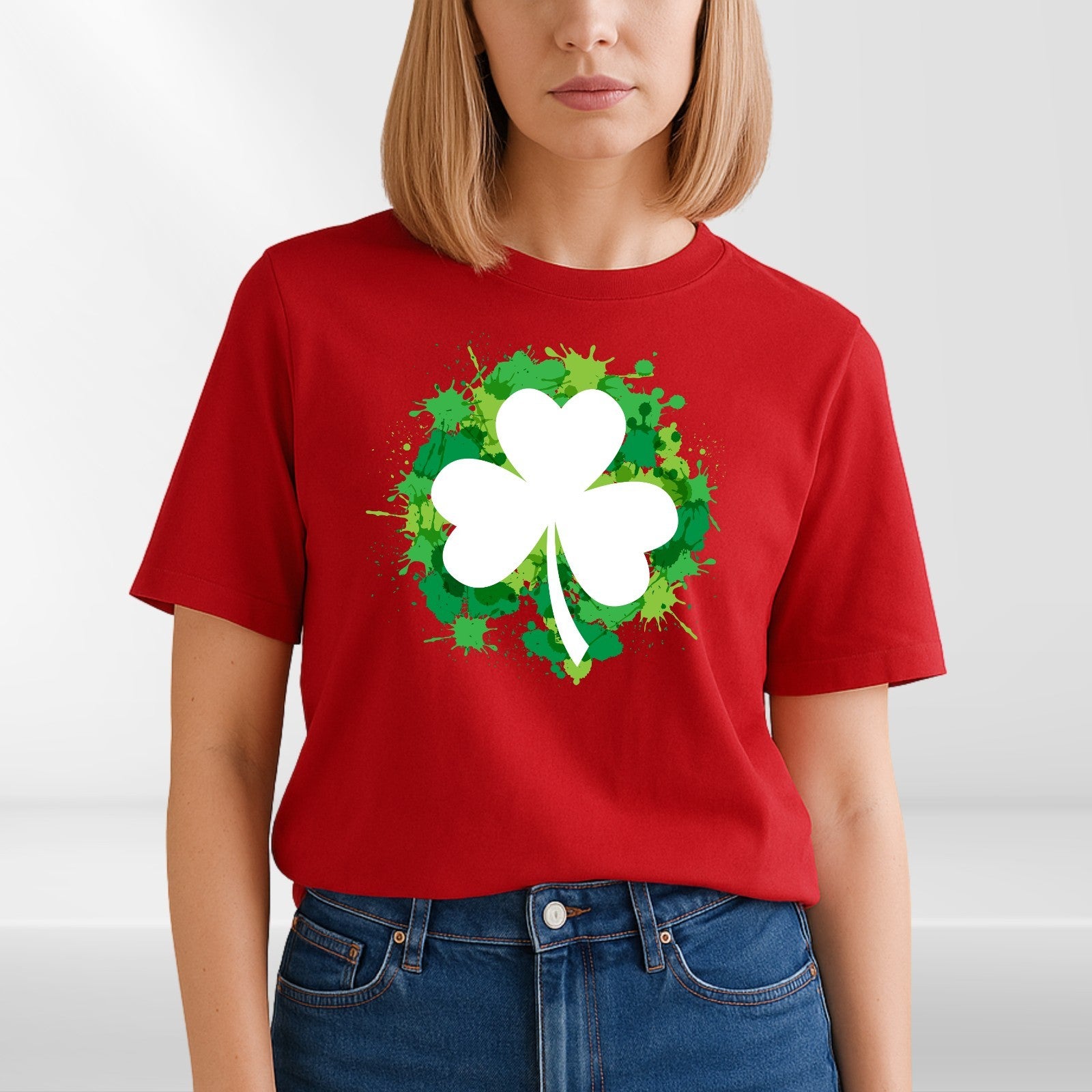 Shamrock T Shirt St Patricks Day Clover Graphic Tee Irish Unisex Top