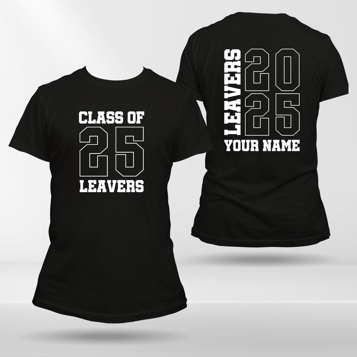 Personalised School Leavers 2025 TShirt, School leavers tshirt, Your name