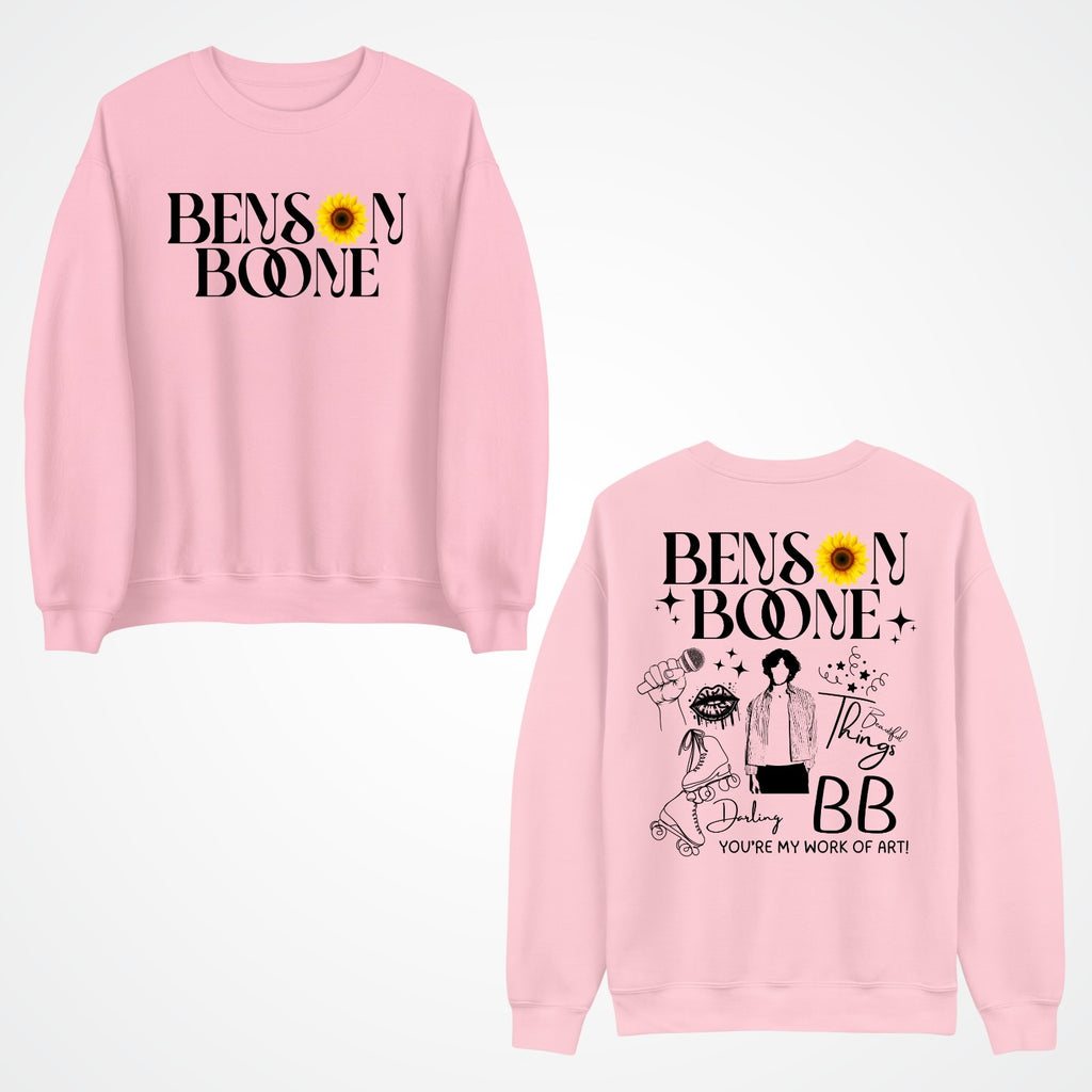 Emotional Pop Front & Back Jumper  Benson Boone concert lyrics Jumper top