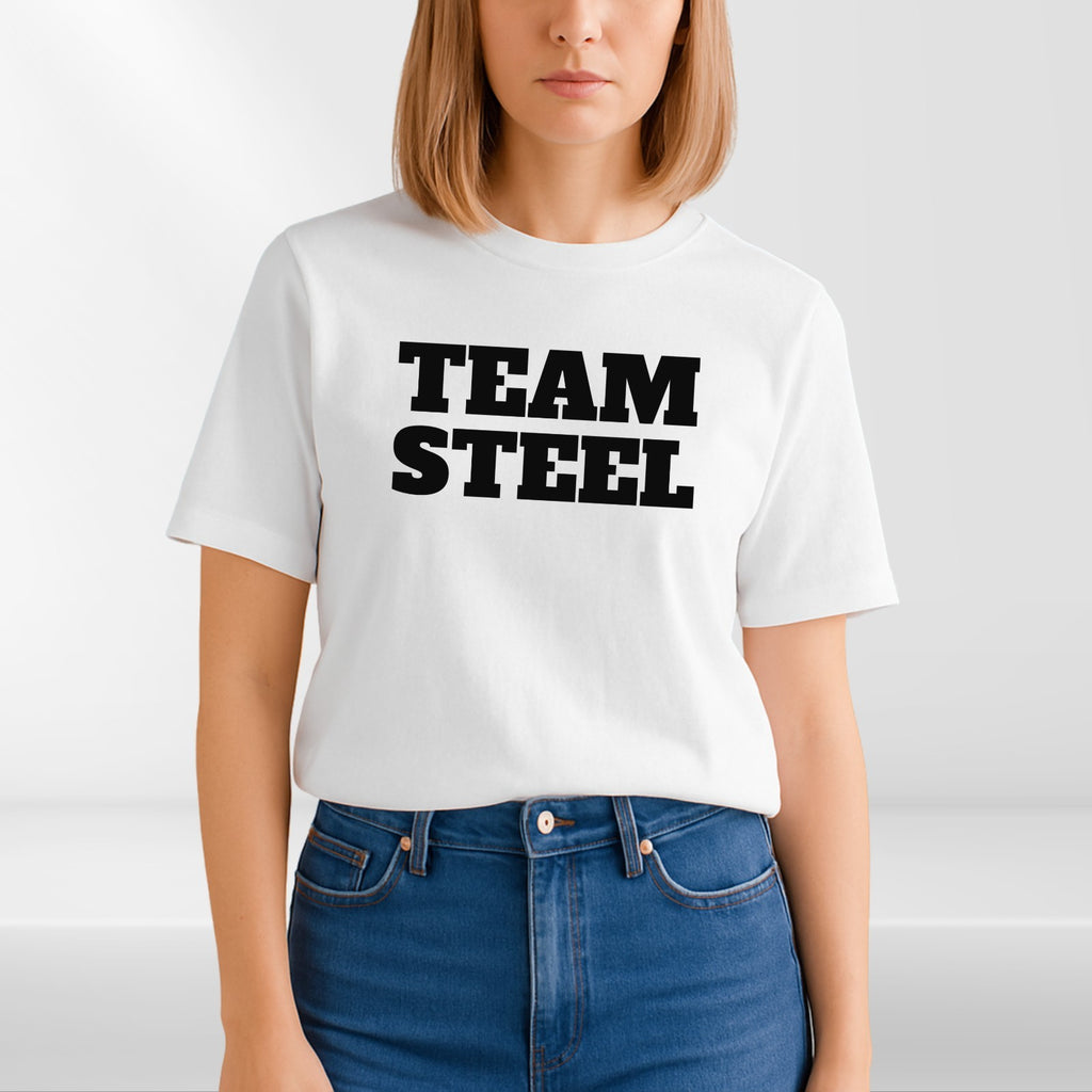 Team Steel T Shirt Gladiator TV Game Show Contender Unisex Cotton Tee UK