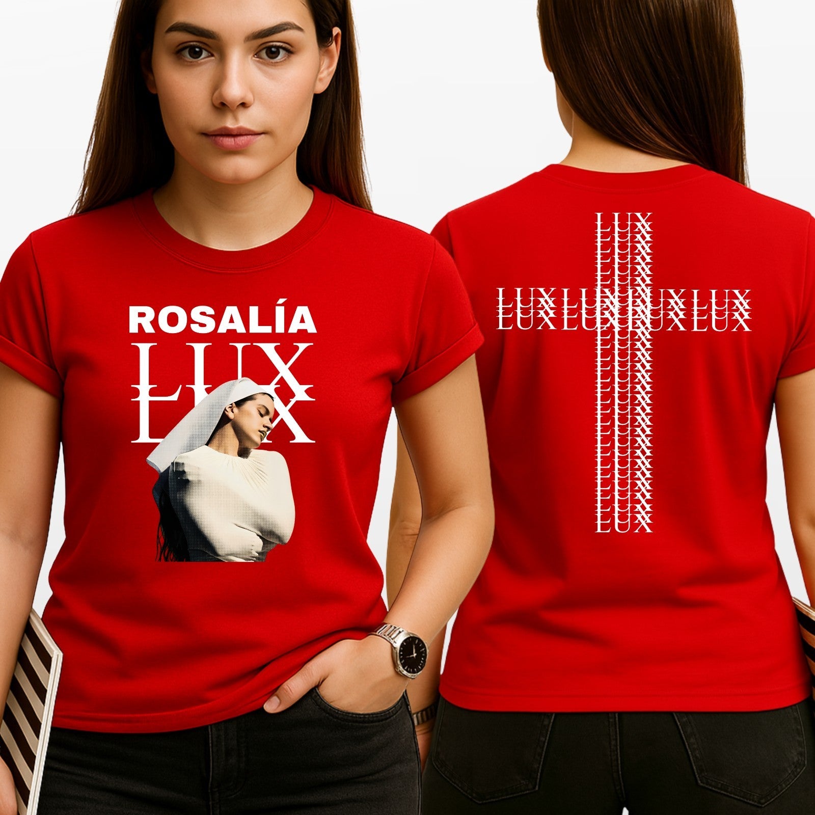 Sides Rosalía LUX 2026 Tour Double Sided Unisex T-Shirt