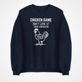 CHICKEN GAME SWEATSHIRT Dont Look Game Over Sweater Funny Novelty Jumper