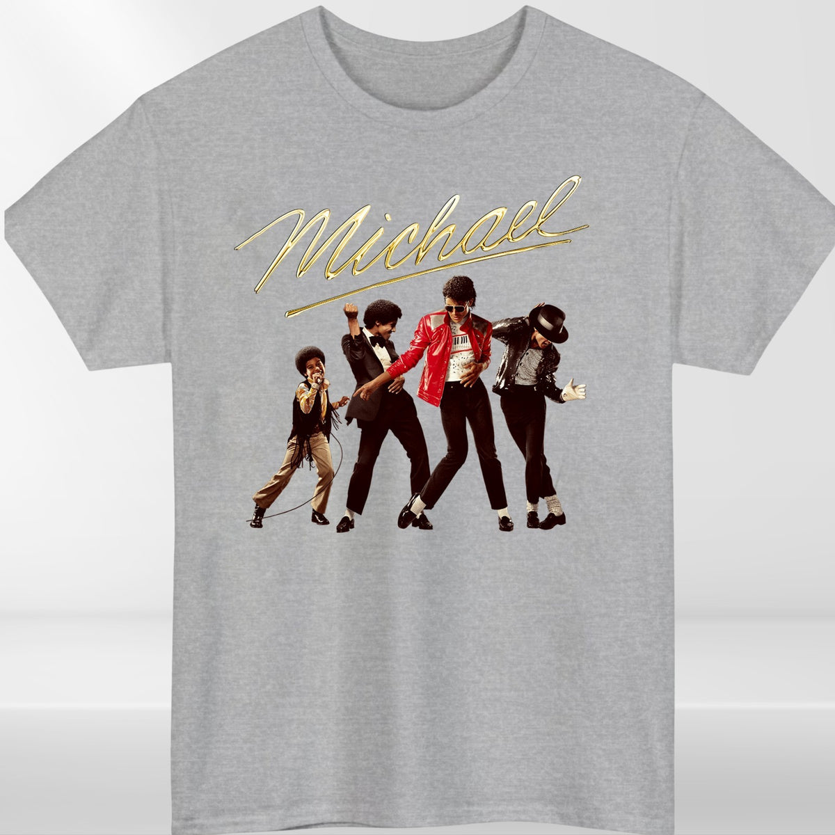 Michael Jackson 80s Thriller Crew Neck T-Shirt Unisex Tee