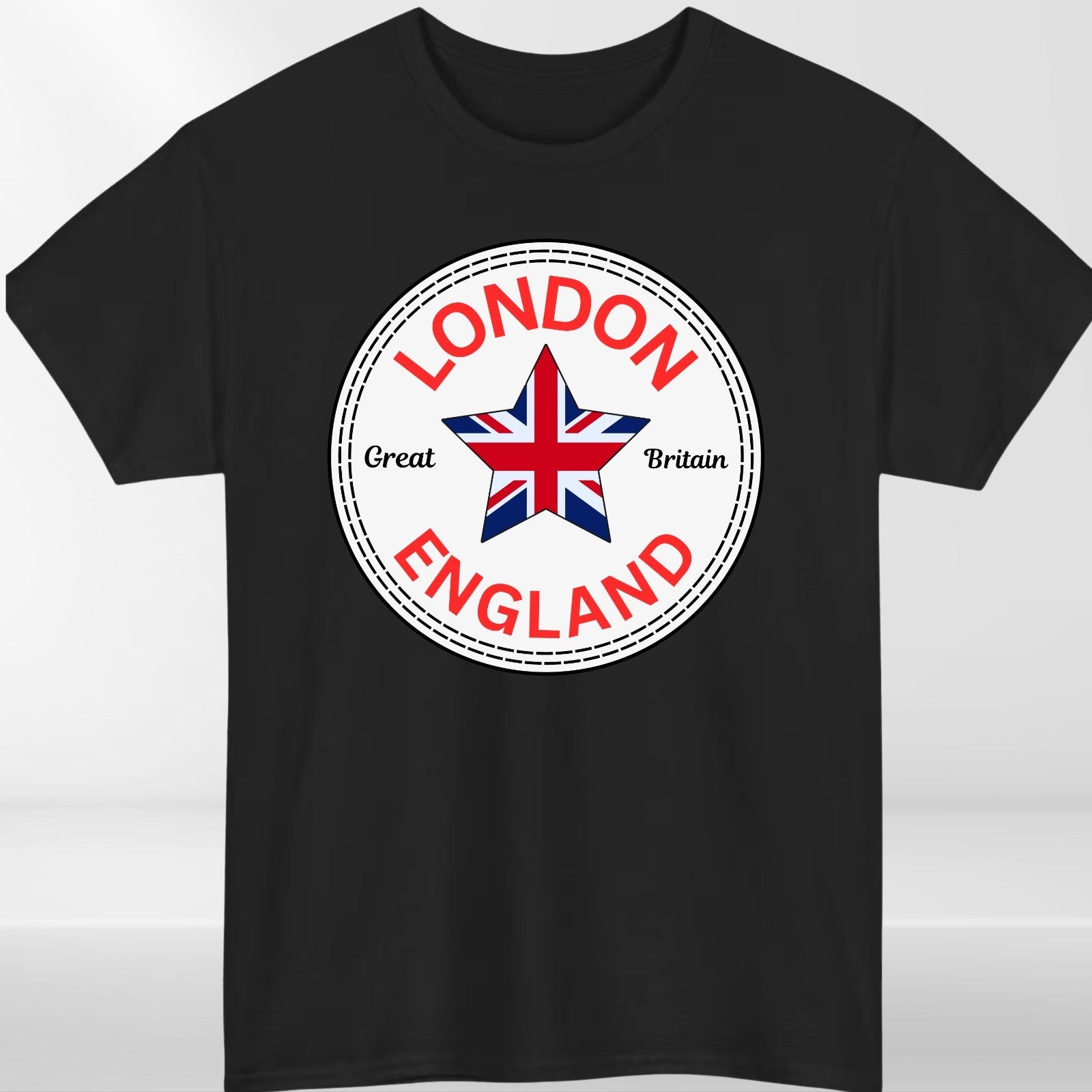 London England T shirt Union Jack Converse Printed Adult Souvenir Unisex Tees