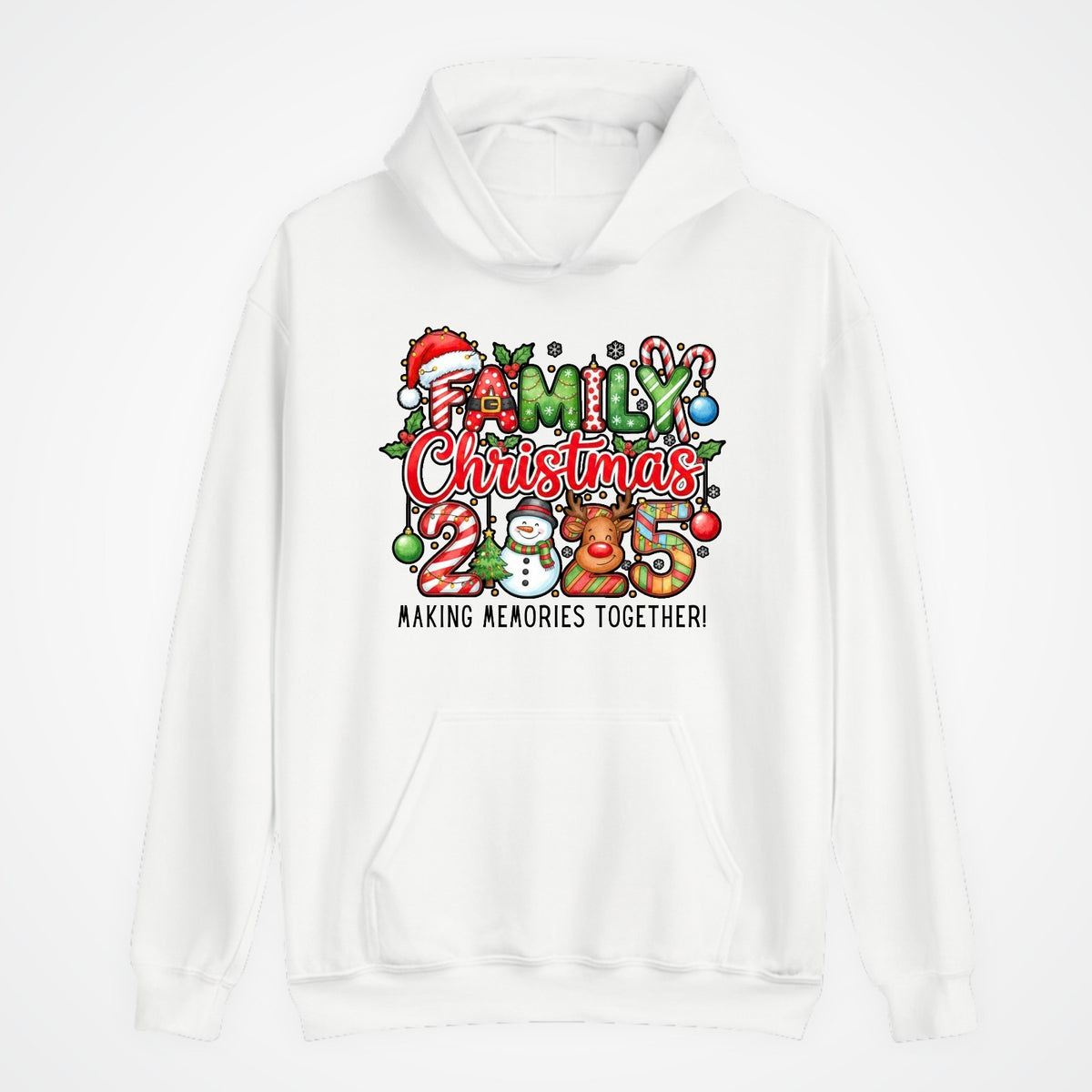 Family Christmas 2025 Hoodie | Matching Xmas Hoodie | Snowman & Reindeer Gift |