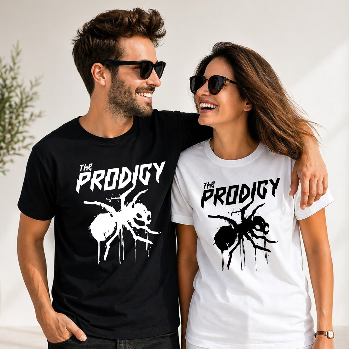 The Prodigy Spider Design On Round Neck Short Sleeve Unisex T-Shirt