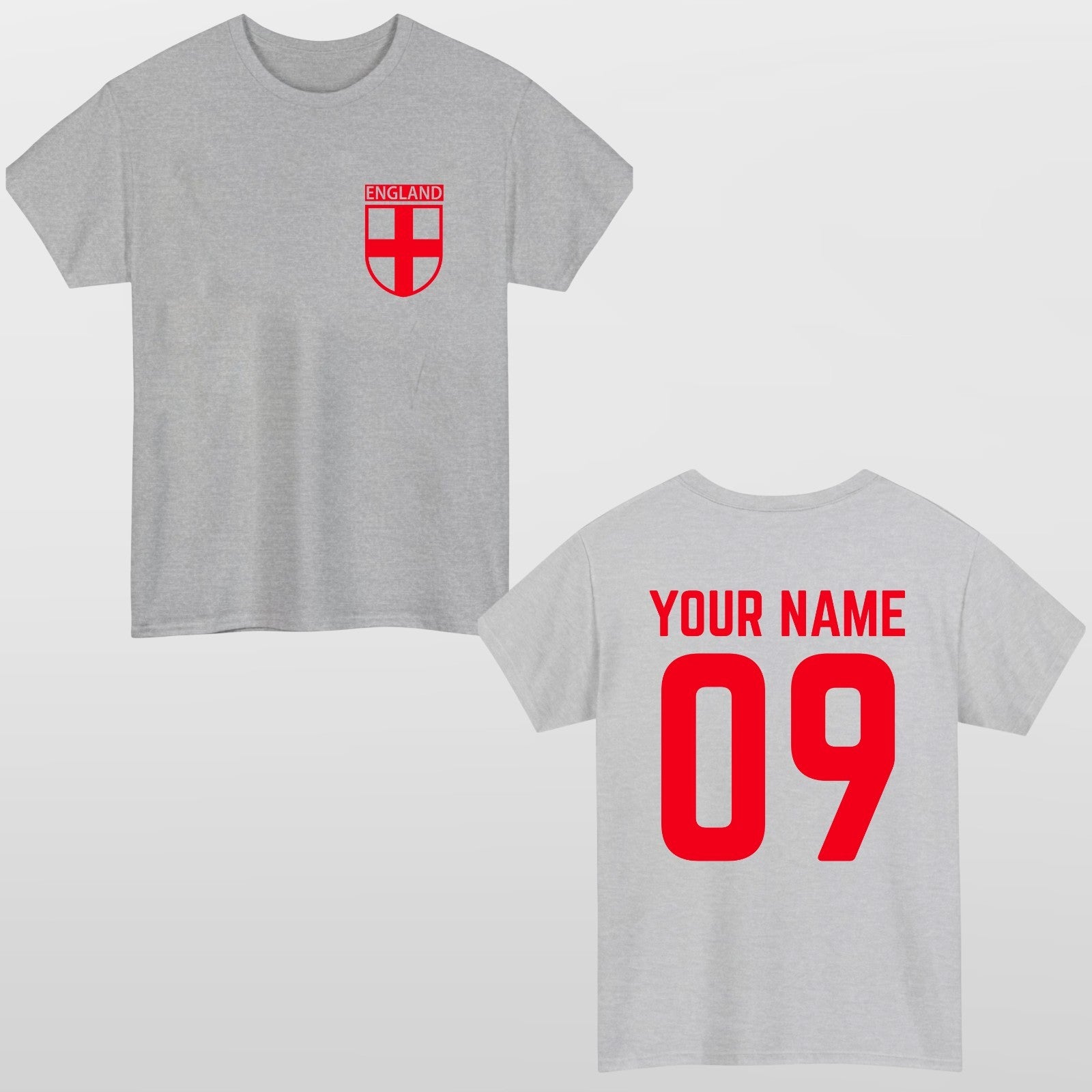 Personalised England Football T Shirt World Cup 2026 Kids Unisex Tee