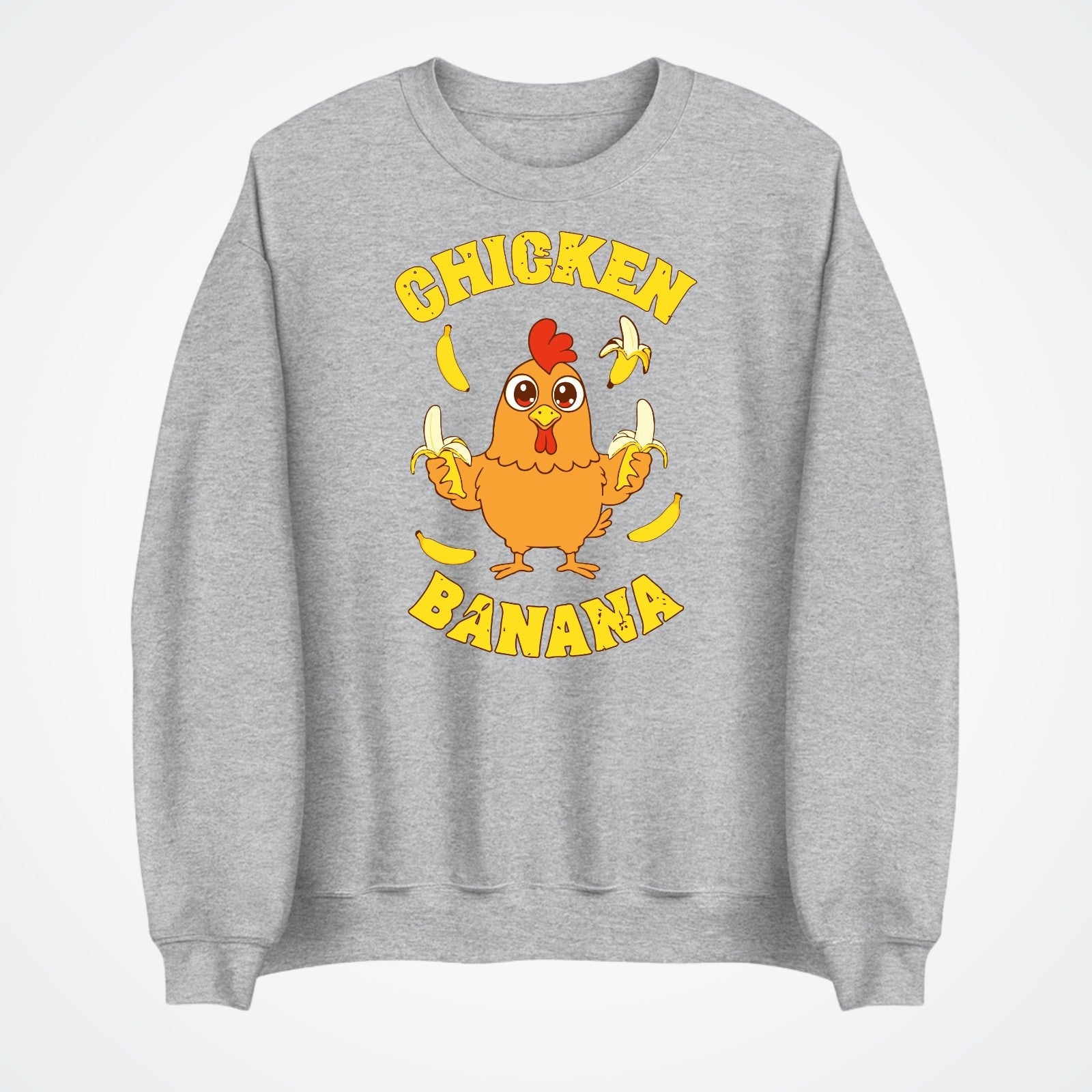 Chicken Banana Jumper | Funny Chicken Meme Sweatshirt | Cute Gift | Kids to 4XL