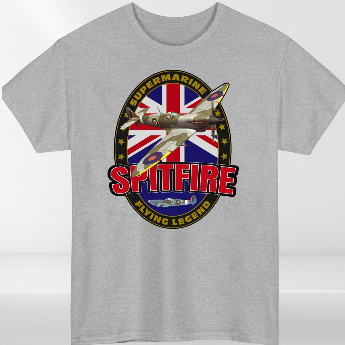 Supermarine Spitfire Aircraft Flying Legend Mens & Womens T-Shirt - Unisex Tee