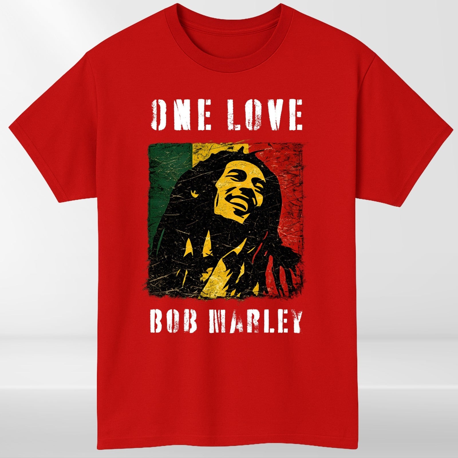 One Love Reggae Music T-Shirt Jamaican Pride Inspired Graphic Unisex Casual Tee