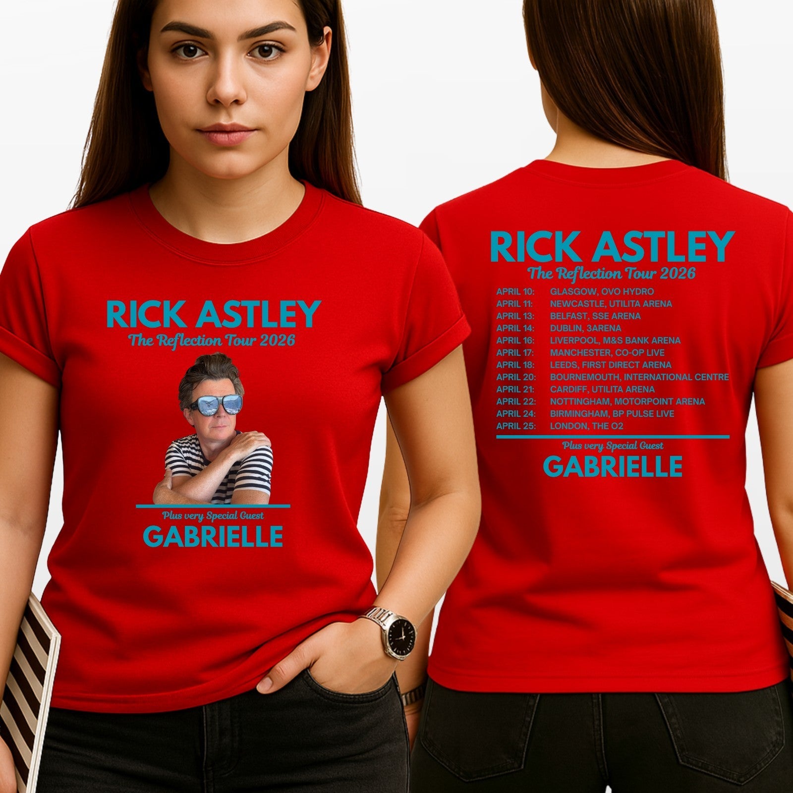 Rick Astley Reflection Tour 2026 T-Shirt – Music Fan Unisex Concert Tee Top