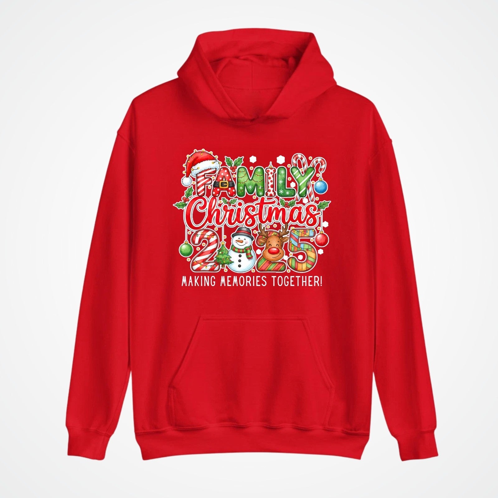 Family Christmas 2025 Hoodie | Matching Xmas Hoodie | Snowman & Reindeer Gift |