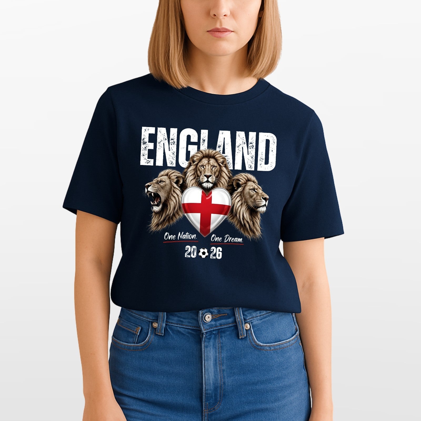 England Football 2026 Fan T Shirt England Flag Soccer Unisex Gift Tee