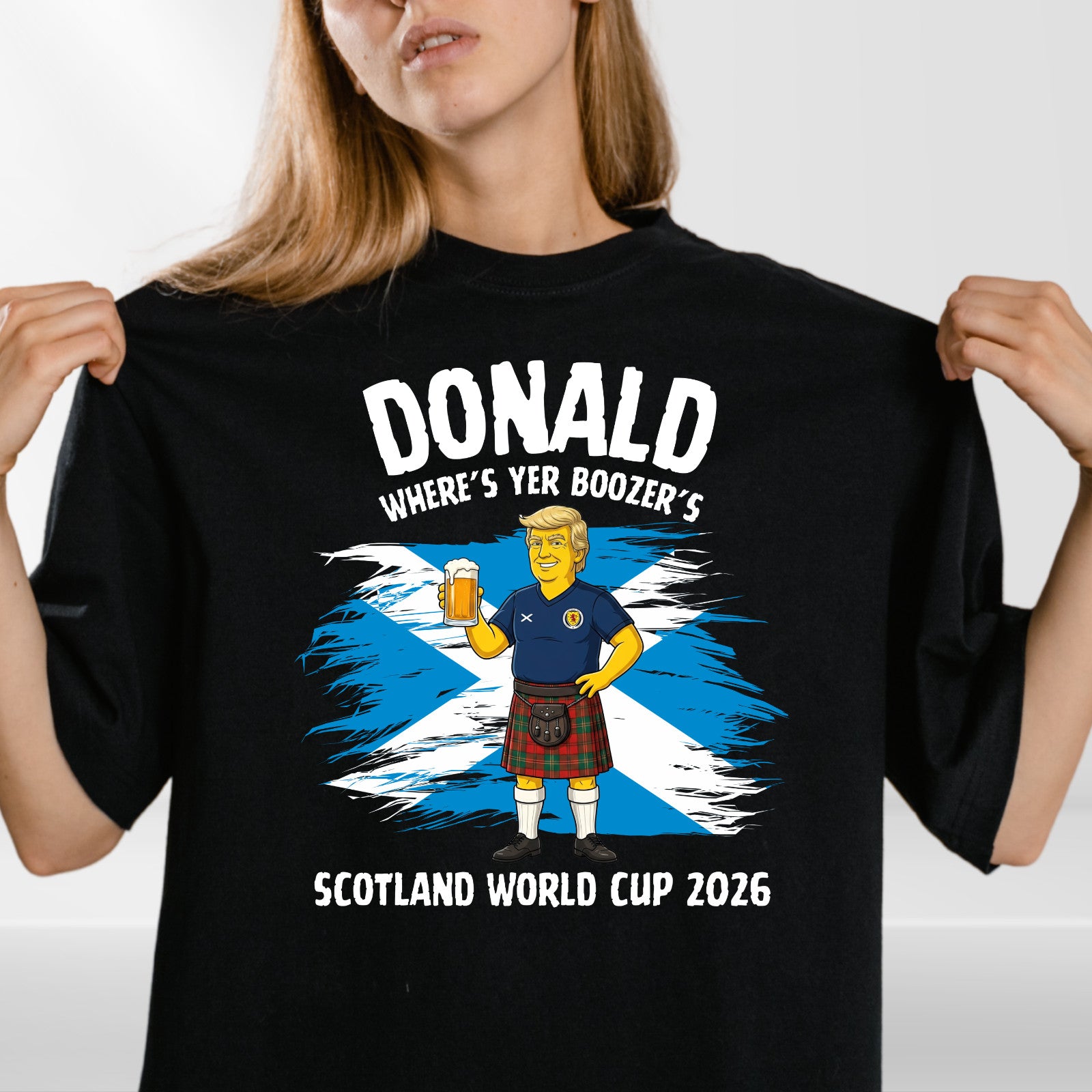 Donald Where's Yer Boozer's 2026 Scotland Football Fan Unisex T Shirt Gift