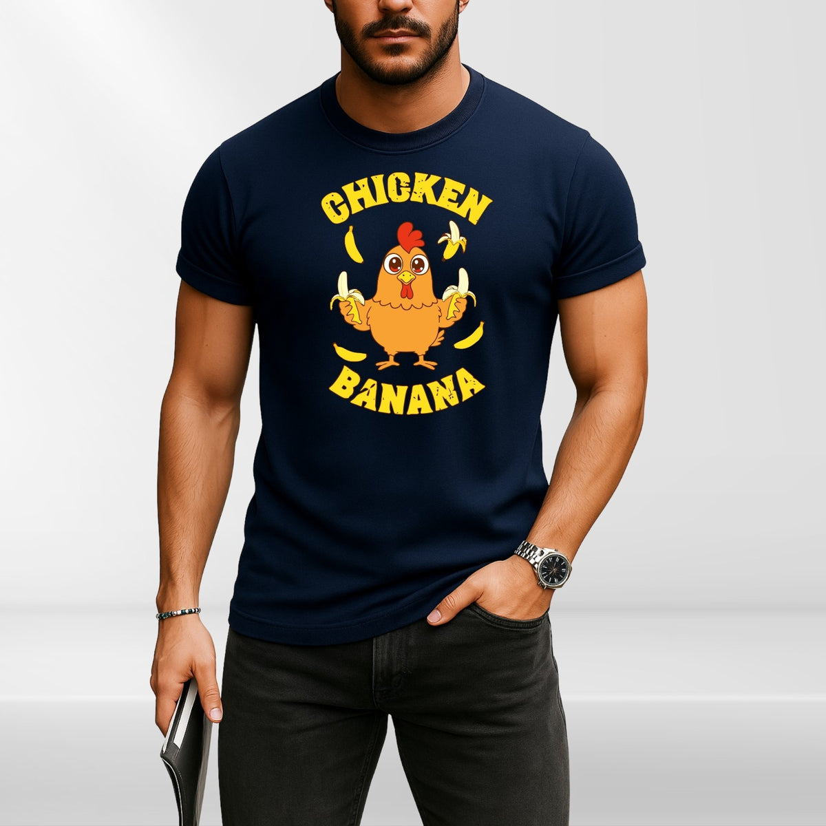 Chicken Banana T Shirt | Funny Chicken Meme Tee | Cute Cartoon Gift | Kids to 4X