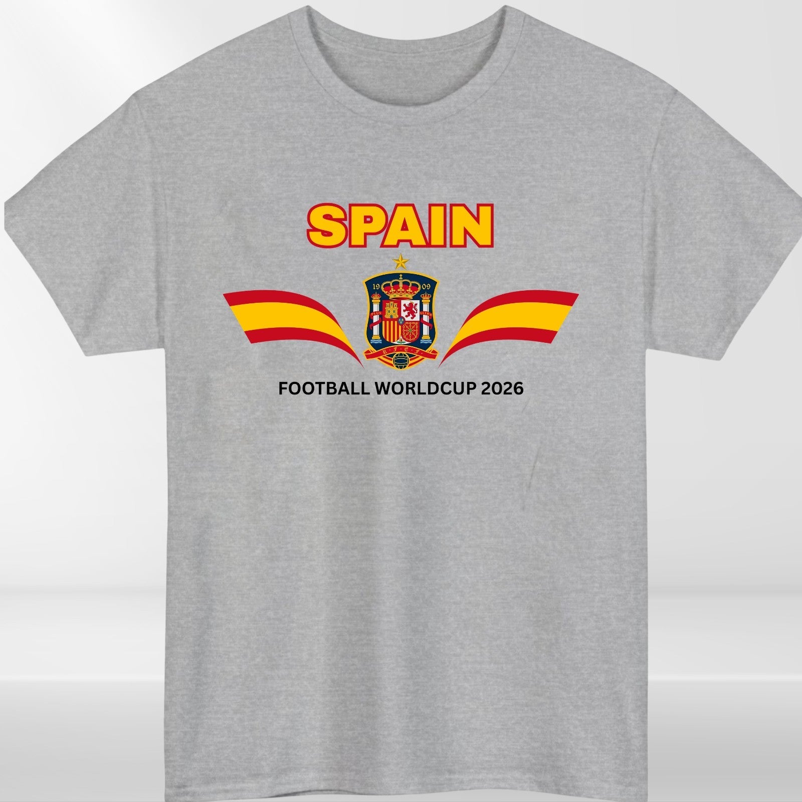 Spain Football Fan T-Shirt 2026 Supporters Flag Unisex Tee Adult World Cup Gift