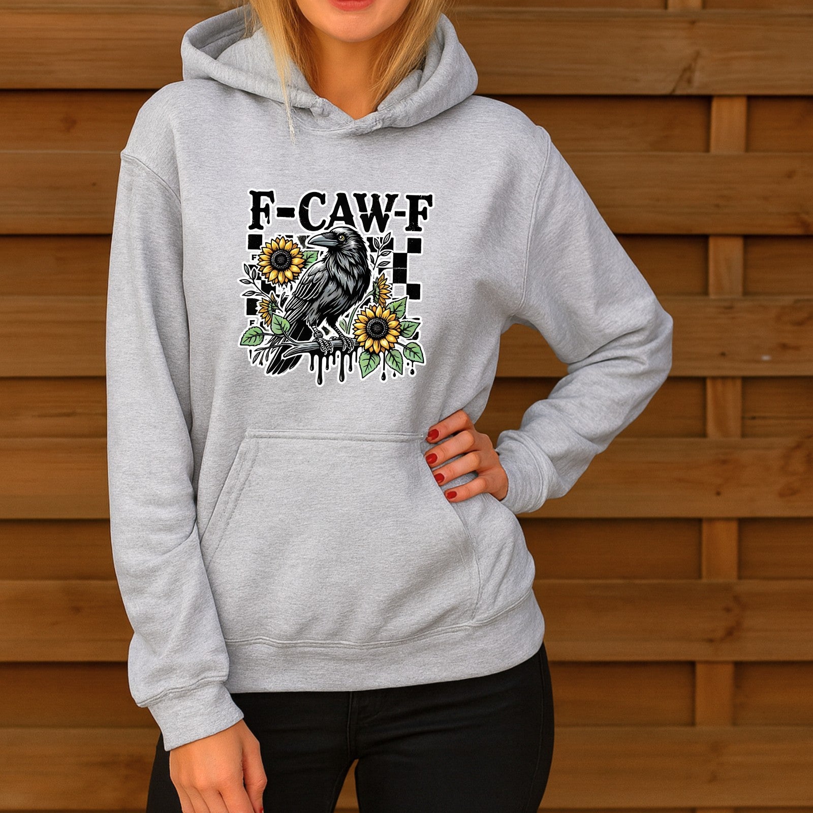 F-Caw-F Chicken Chickens Animals Womens Hoodie Funny Farm Animal Pullover