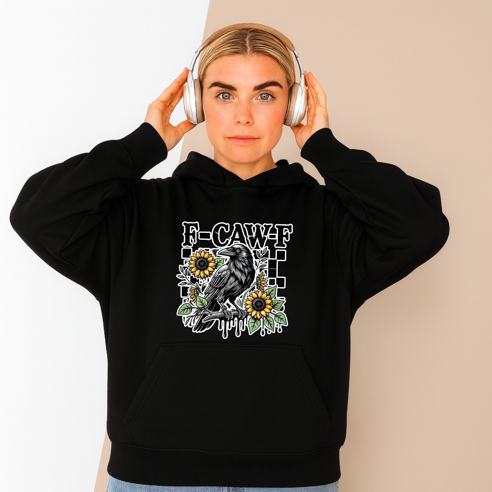 F-Caw-F Chicken Chickens Animals Womens Hoodie Funny Farm Animal Pullover