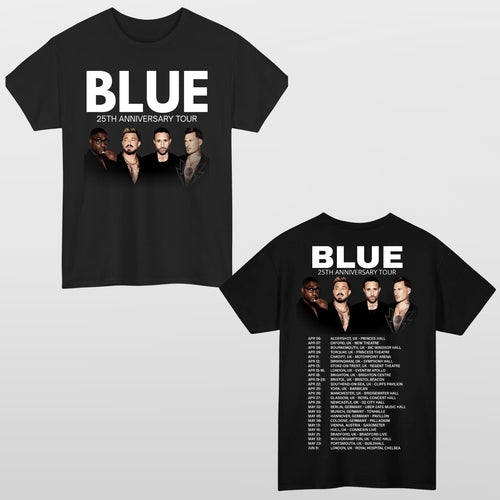 Blue 25th Anniversary 2026 Tour UK And EU Merch Photo Unisex T-Shirt