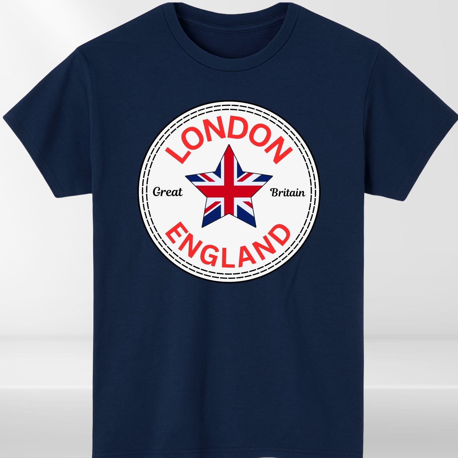 London England T shirt Union Jack Converse Printed Adult Souvenir Unisex Tees