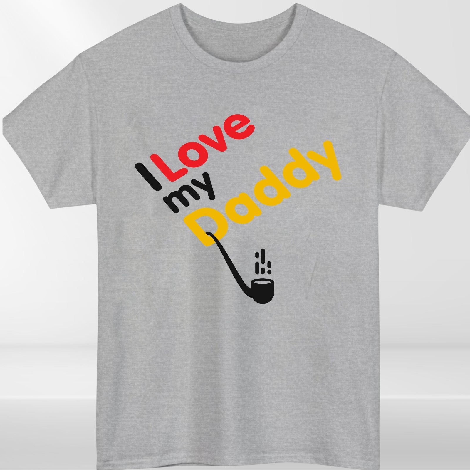 I Love My Daddy T-Shirt Funny Fathers Day Gift Kids Baby Dad Tee Cute Family Top