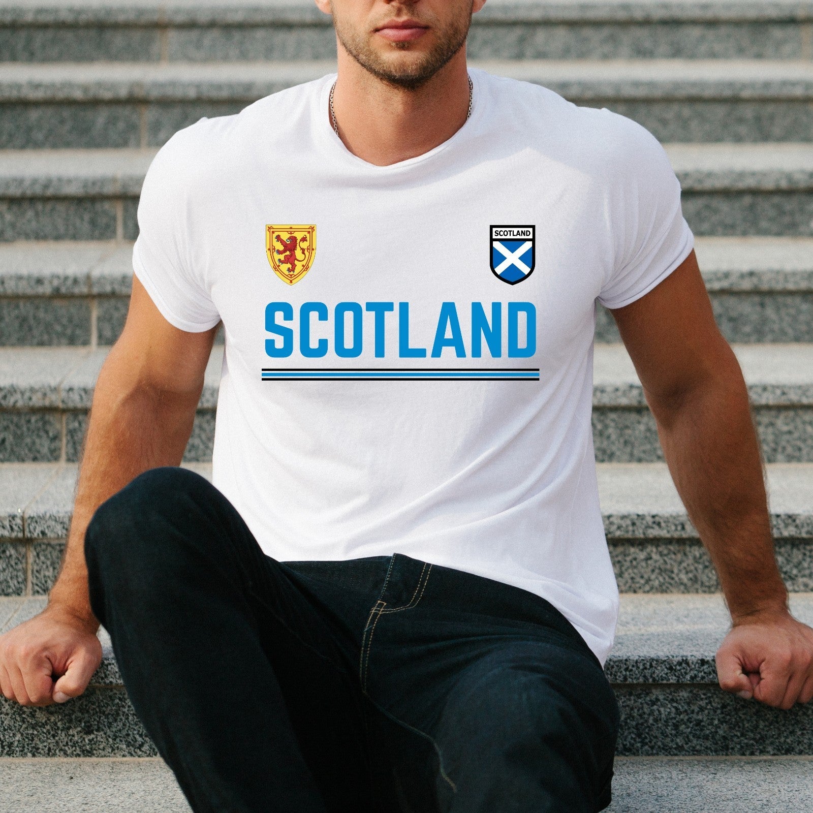 Scotland Lion Rampant T Shirt Saltire Retro Football Womens Fan Tee Top