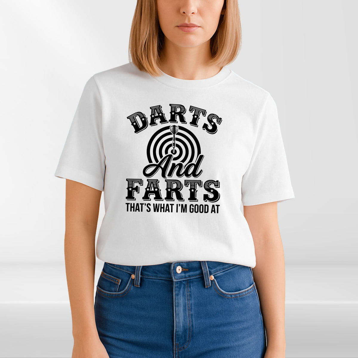 Darts & Farts That's What I'm Good At T Shirt Funny Darts Unisex Gift Tee
