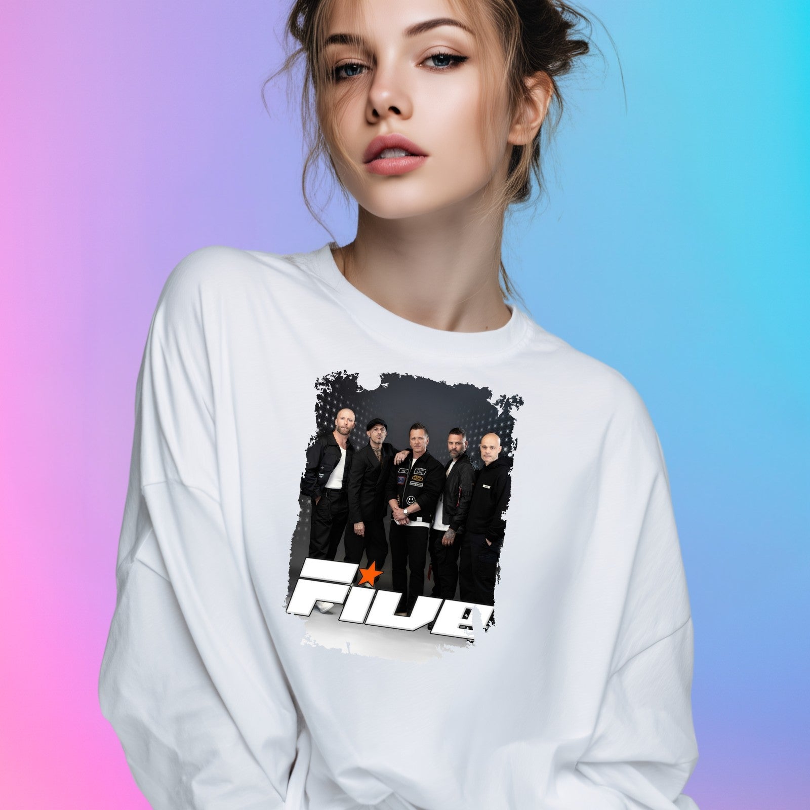 FIVE BOY Band Jumper Music Tour Venue & Dates Printed Fans Top Gift Sweat-shirt