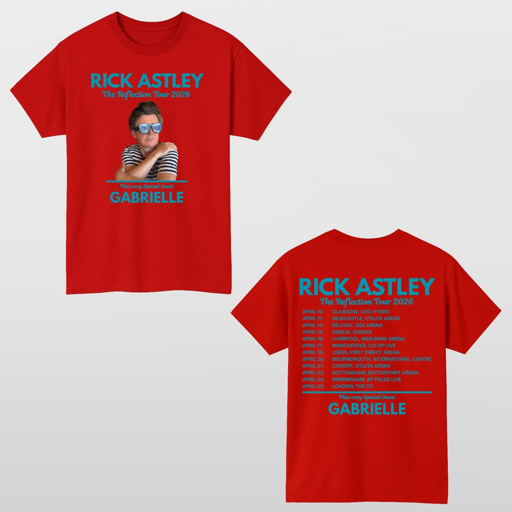 Rick Astley Reflection Tour 2026 T-Shirt – Music Fan Unisex Concert Tee Top