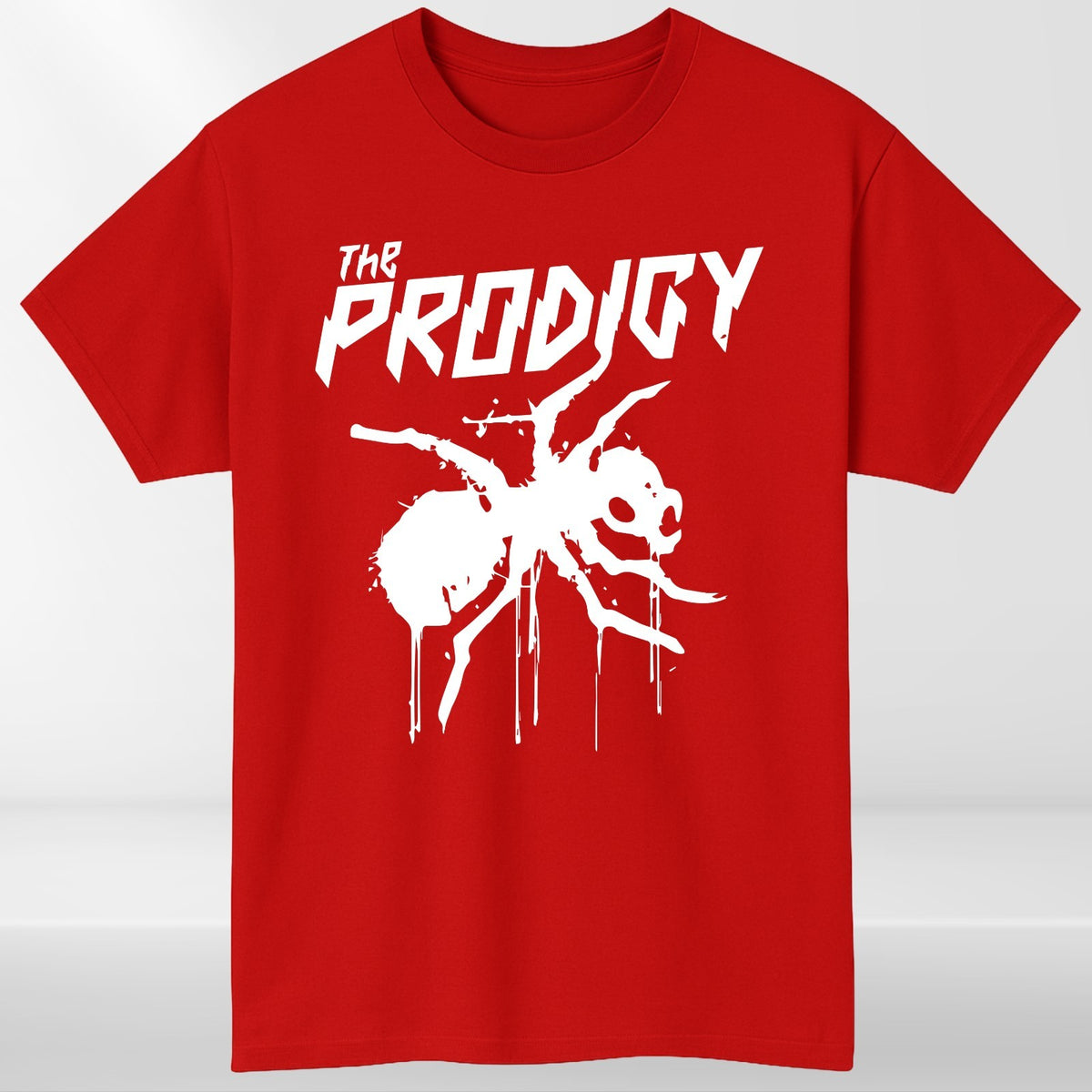The Prodigy Spider Design On Round Neck Short Sleeve Unisex T-Shirt