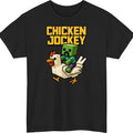 Mine-craft Chicken Jockey t Shirt, Mine-craft Gamer T shirt, Pixel Mine-craft Ga
