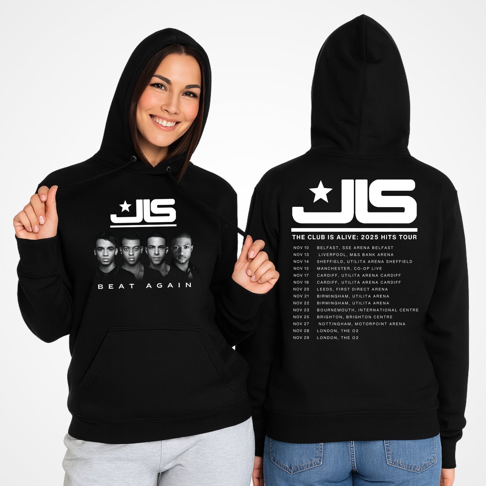 Minimalist Music-Inspired Print Hoodie –Bold Graphic Statement Wear