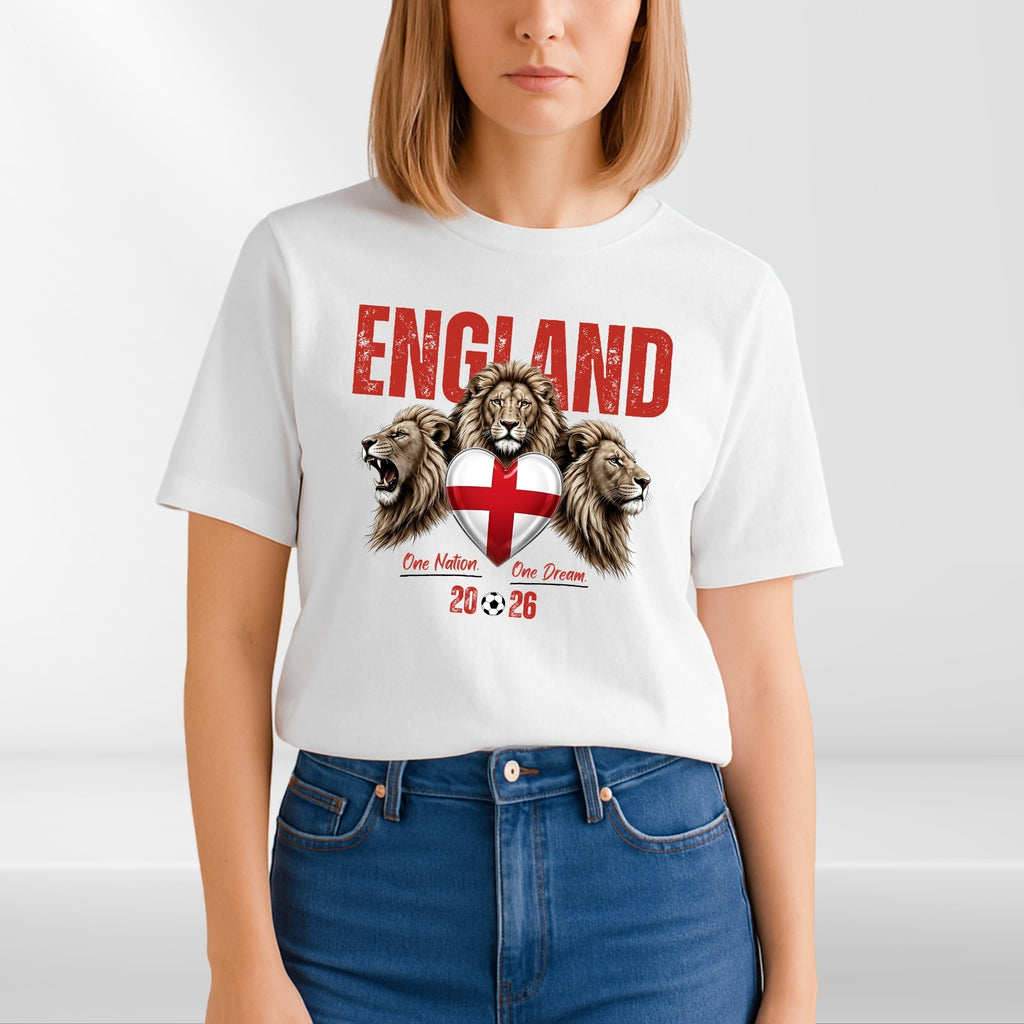 England Football 2026 Fan T Shirt England Flag Soccer Unisex Gift Tee