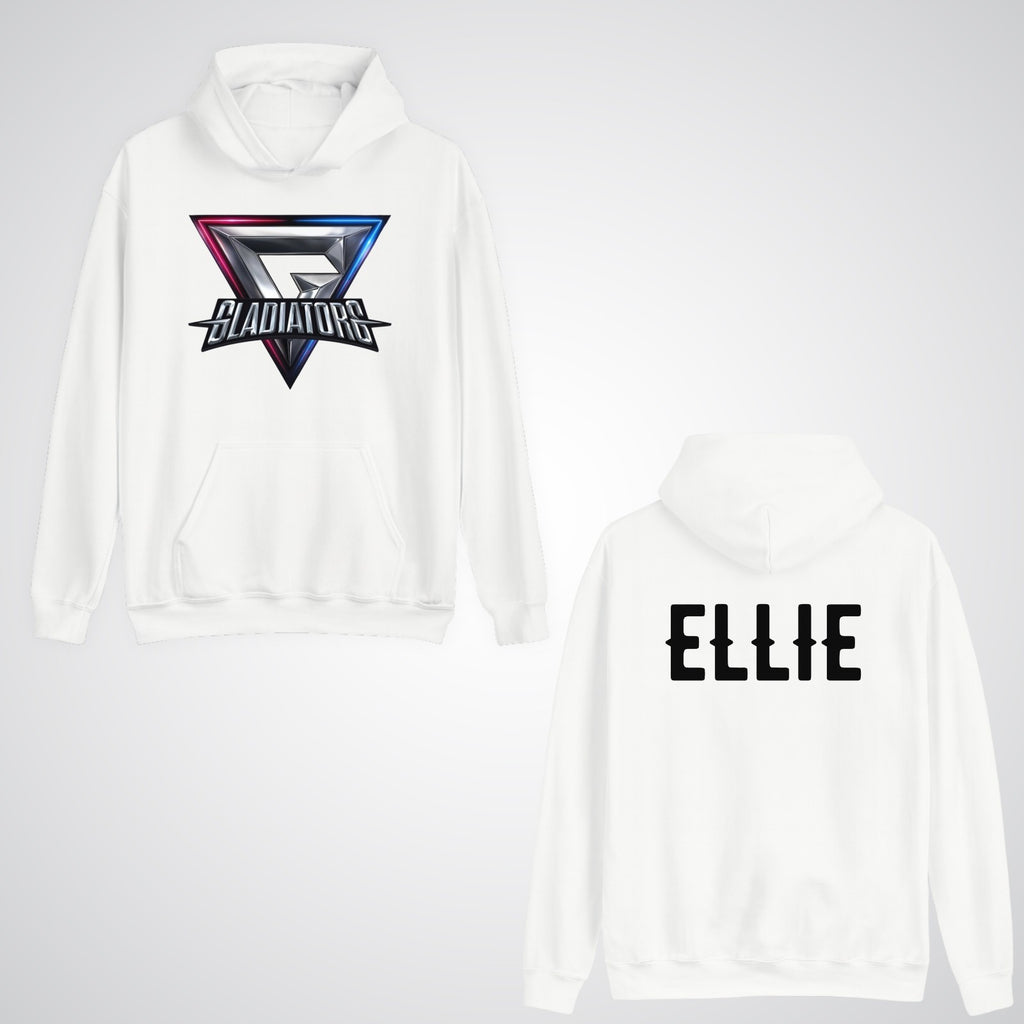 Personalised Gladiators Adult Kids Hoodie Gaming Team Gamer 90's TV Show Xmas