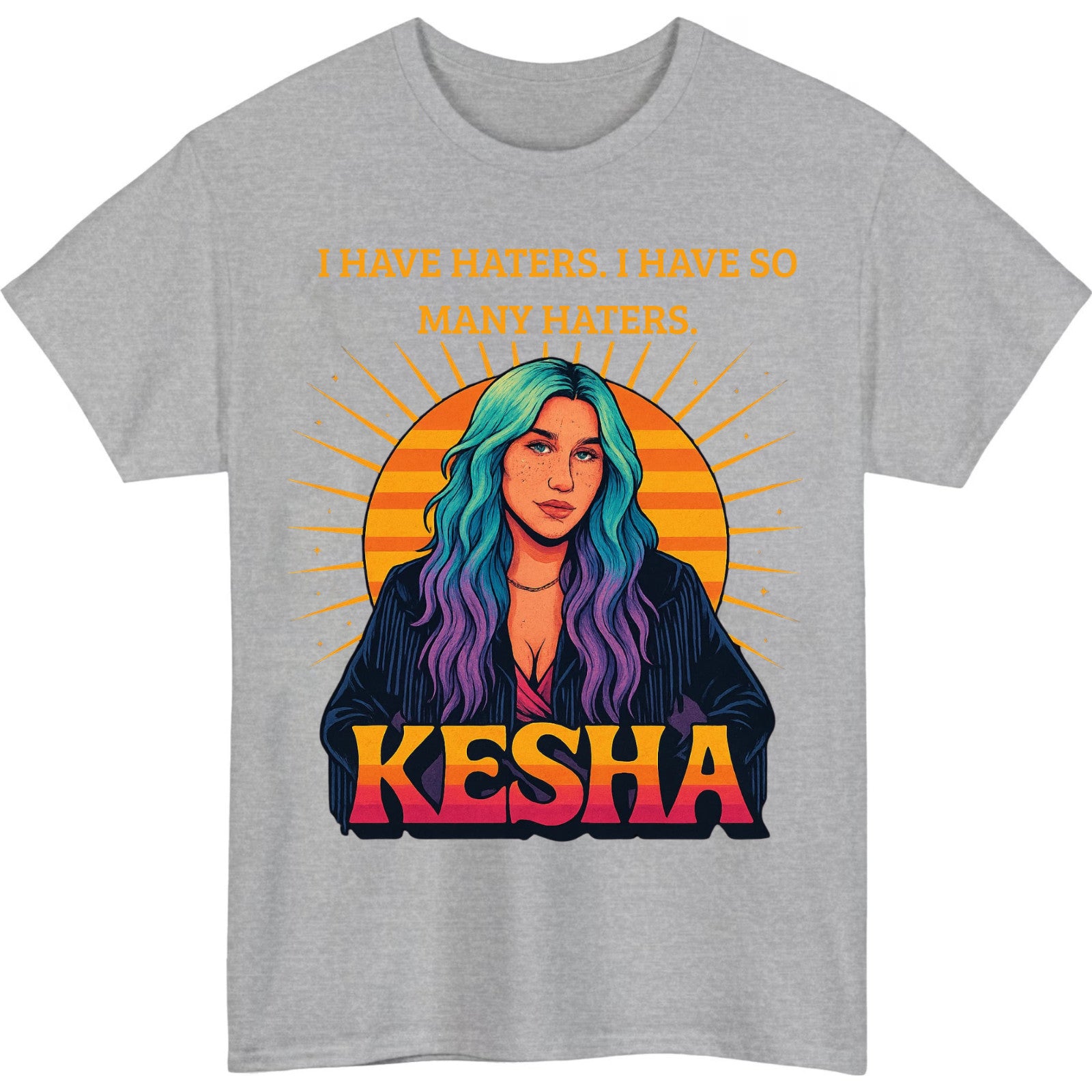 Nostalgic Music Aesthetic Colorful T-Shirt product view 3